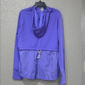 Womens plus sz 16-18 windbreaker woven hoodie New